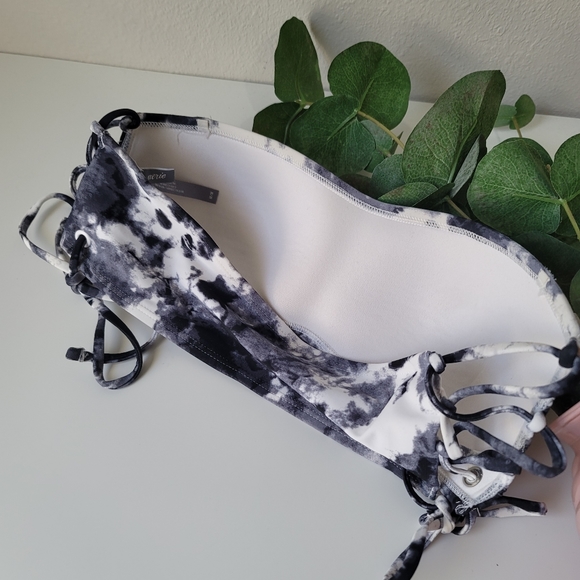 Aerie tie dye open sides lace up strapless bikini top - Picture 5 of 5